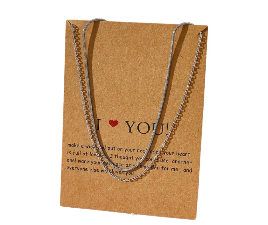 Collar doble cadena plata