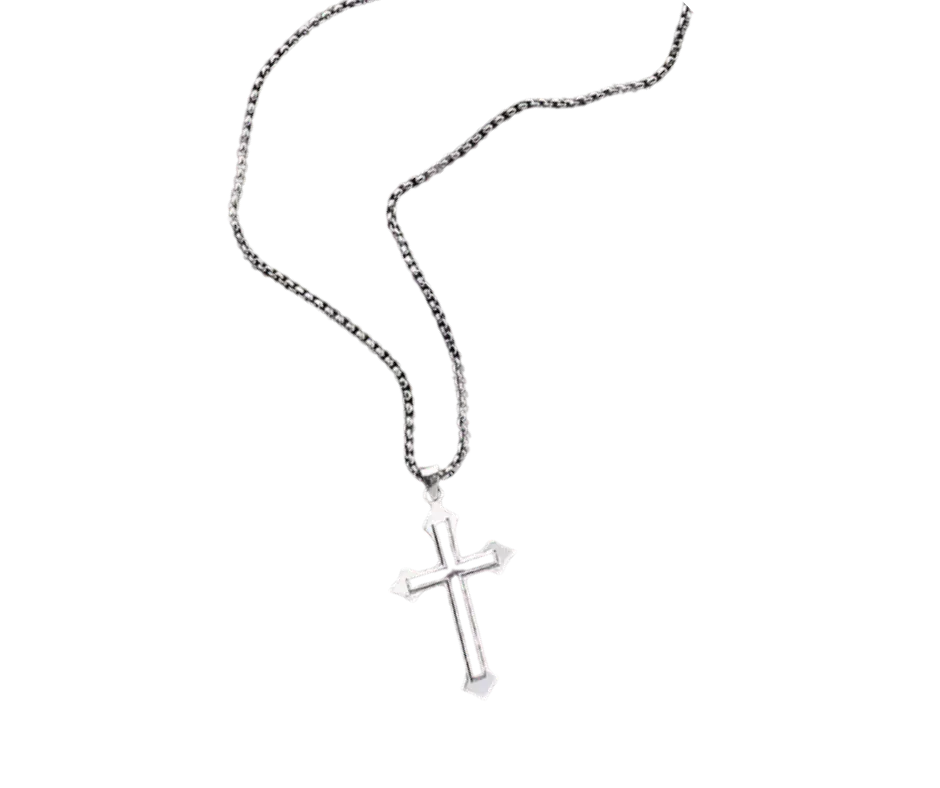 Collar con dije en forma de cruz