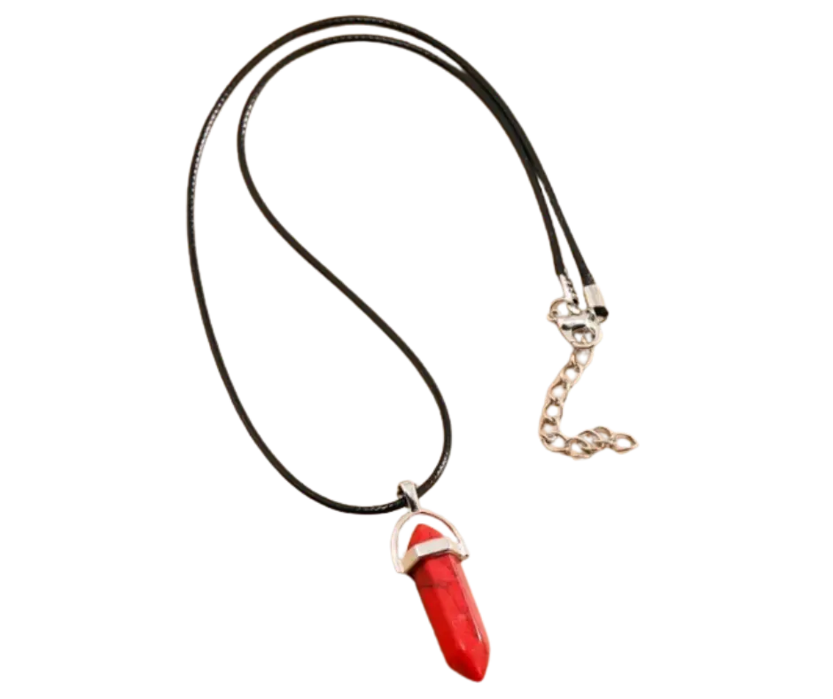 Collar de cuarzo rojo 