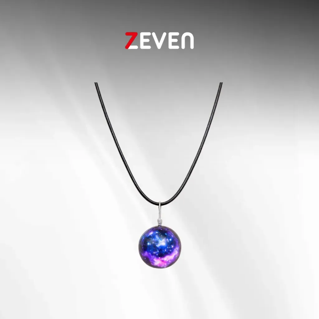 Collar con dije de galaxia