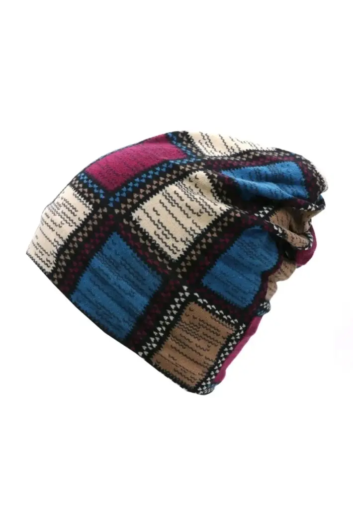 Gorro cuadriculado
