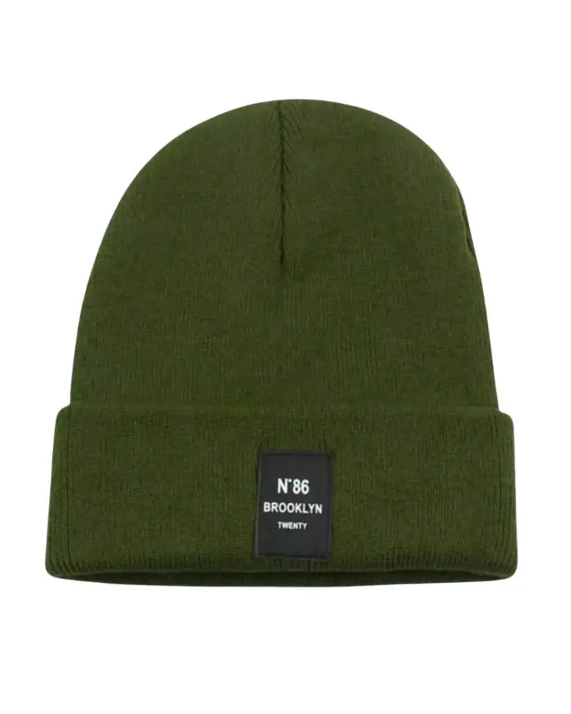Gorro verde militar con viñeta de BROOKLYN