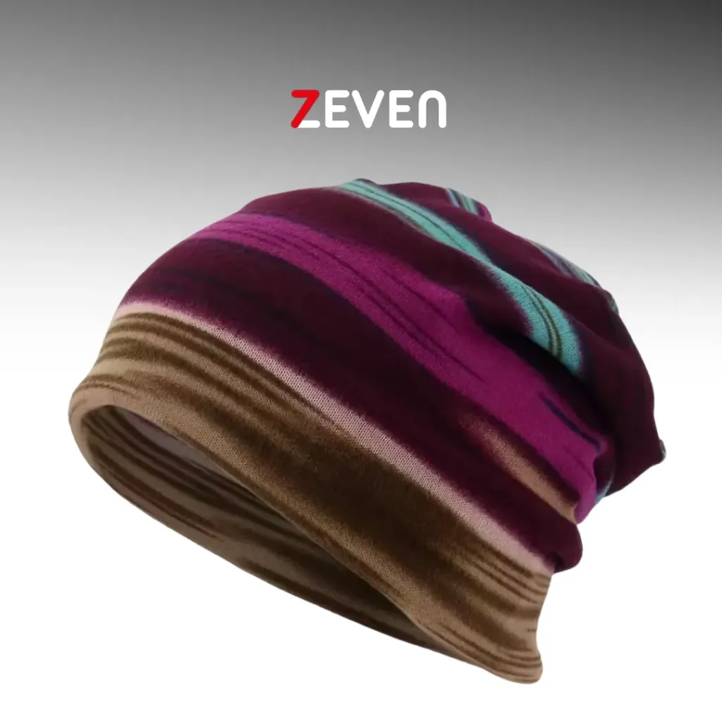 Gorro de tela con diseño de colores