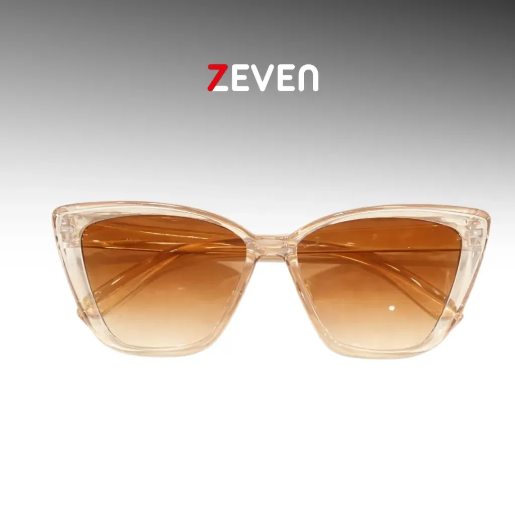 [GZ037] Gafas de sol transparente dorado estilo retro