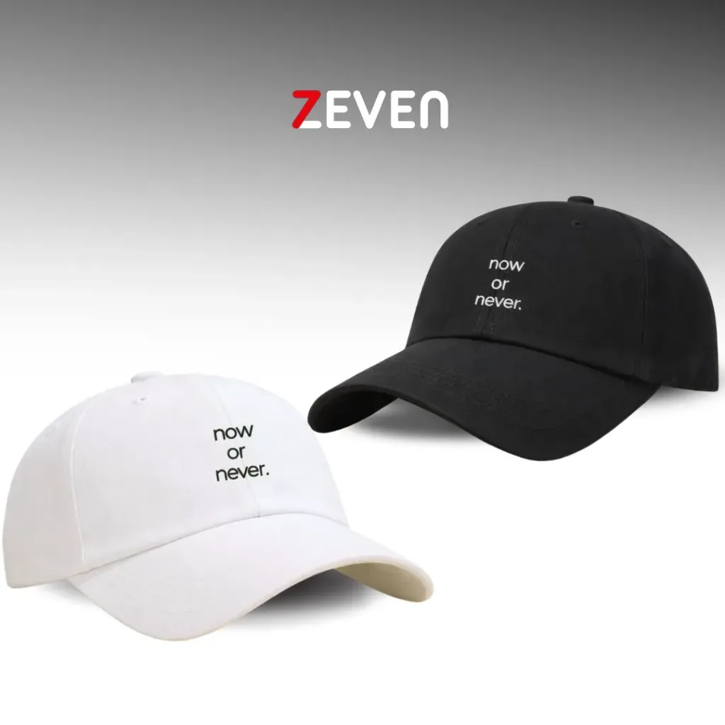 [OB020] Gorras blanca y negra NOW OR NEVER