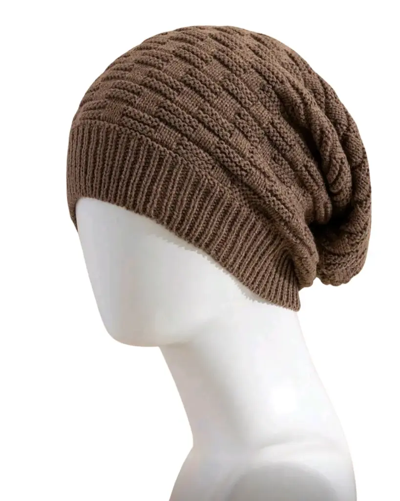 Gorro Holgado café