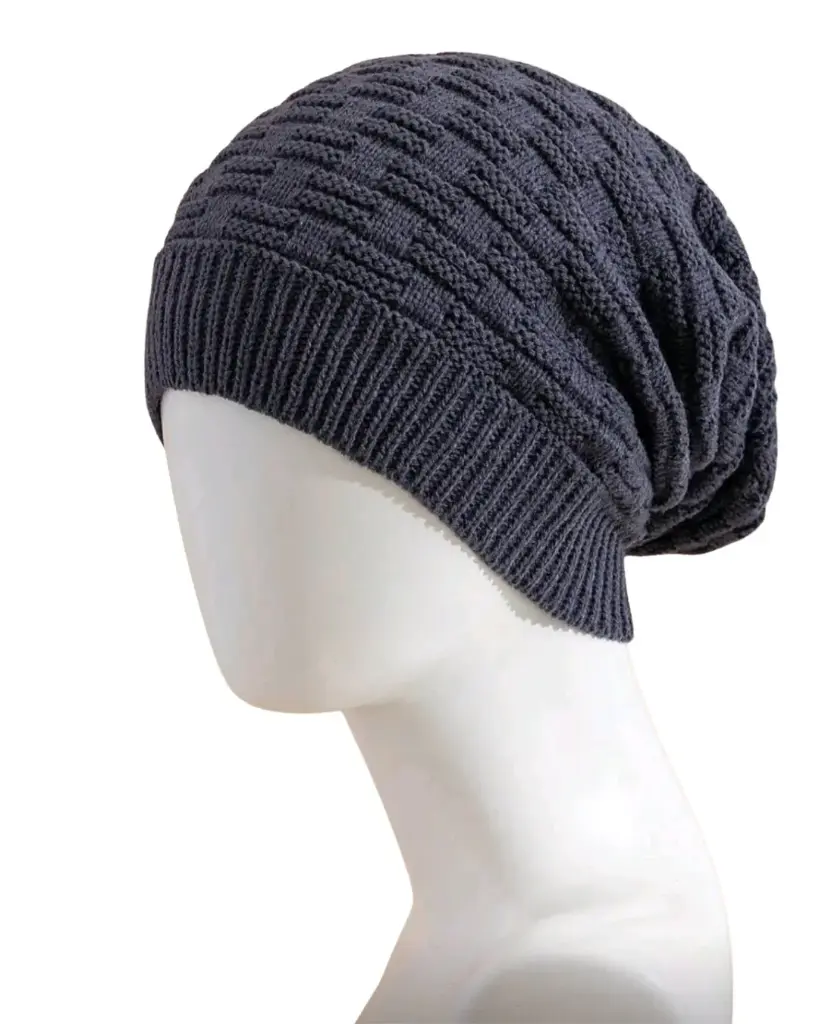 Gorro Holgado gris azulado