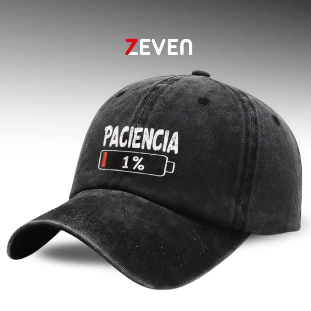 Gorra negra 1% paciencia