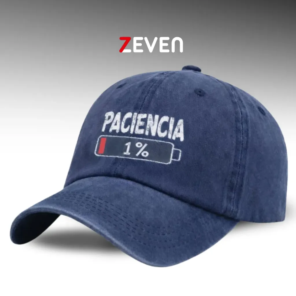 Gorra azul 1% paciencia