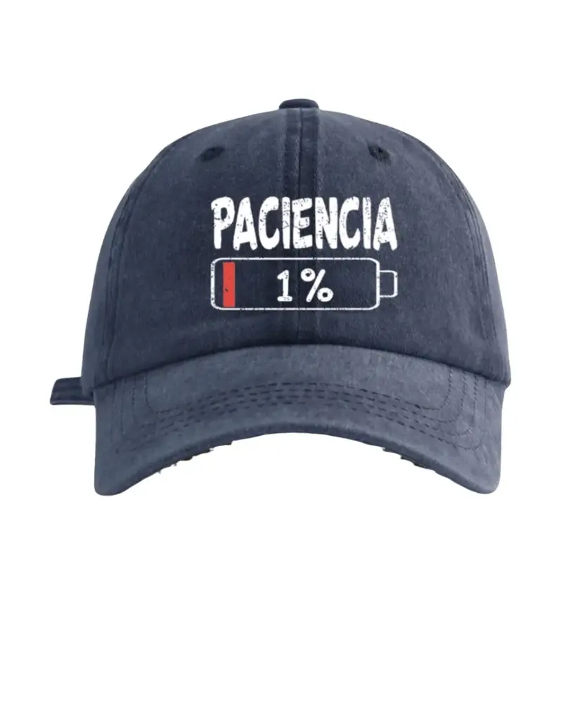 Gorra azul 1% paciencia