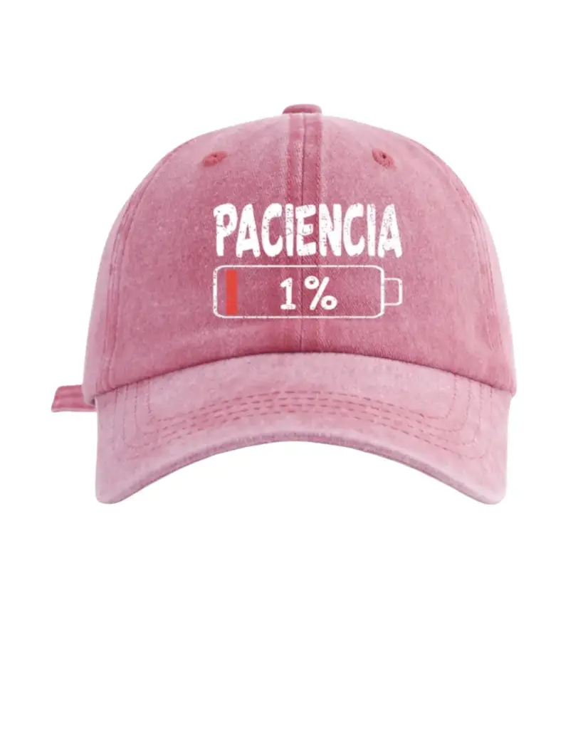 Gorra rosada 1% paciencia