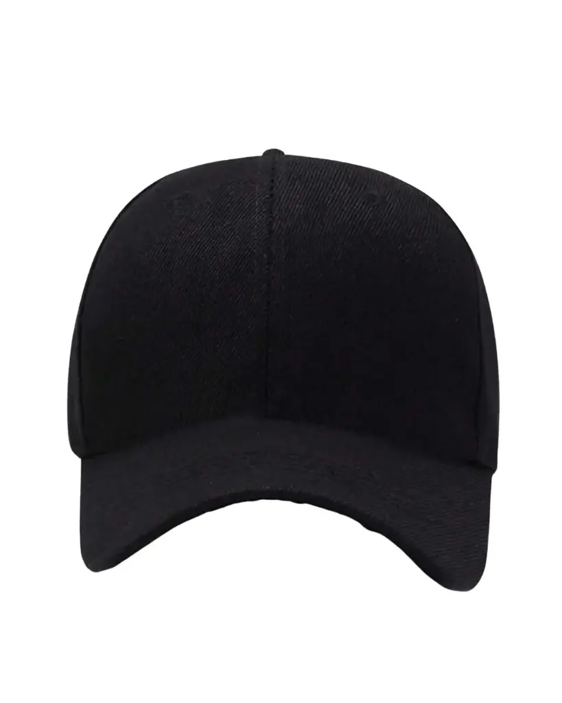 Gorra negra minimalista