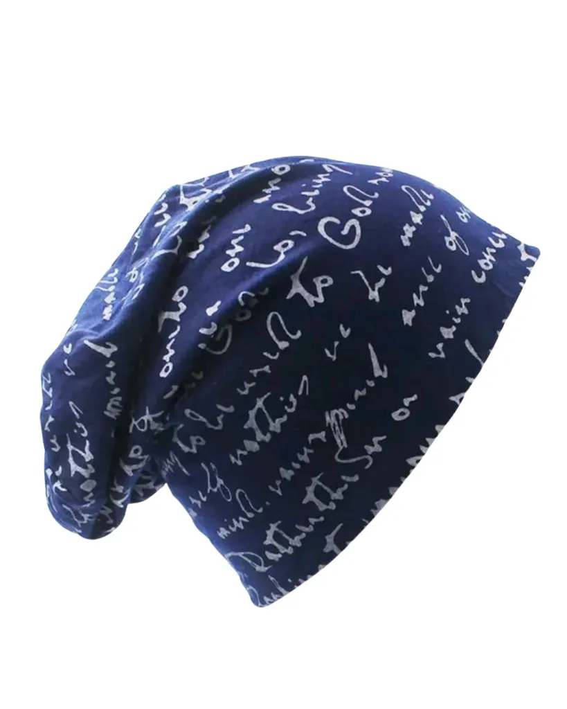 Gorro holgado con letras