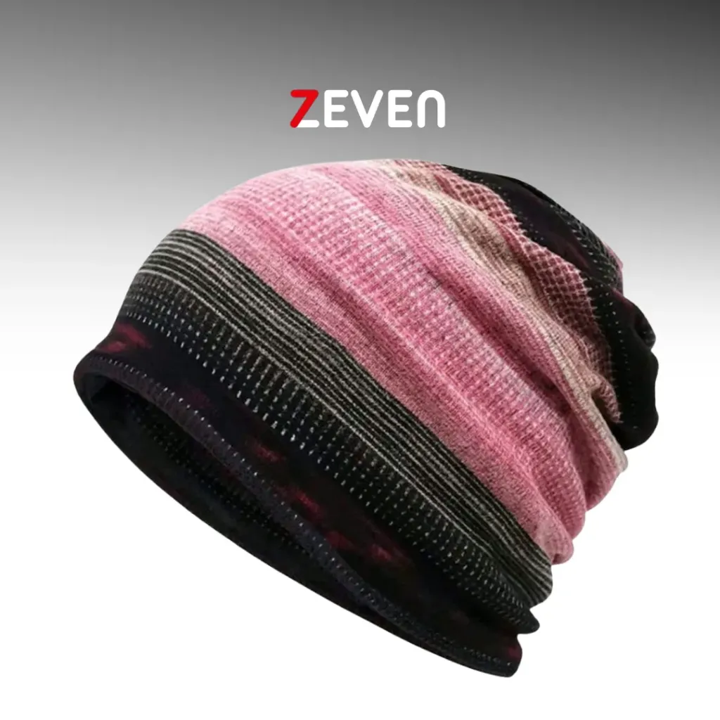 Gorro holgado de colores rosa