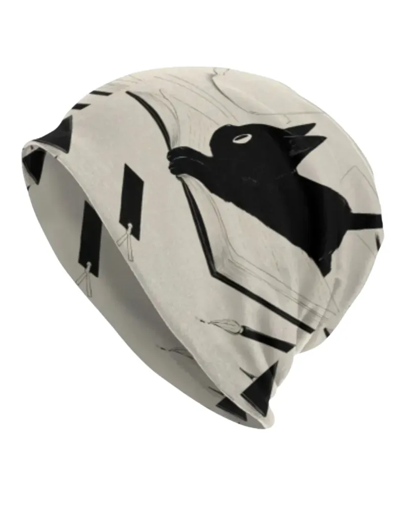 Gorro con estampa de gato