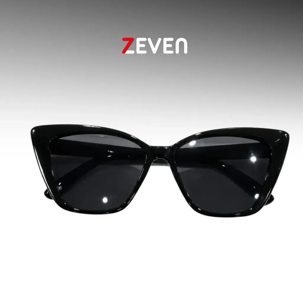 Gafas de sol negro estilo retro