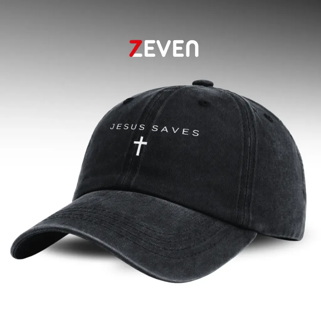 [OB060] Gorra negra JESUS SAVE
