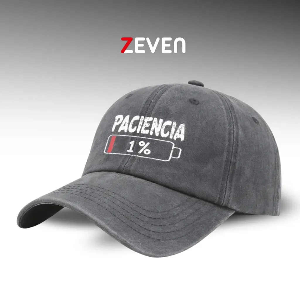 [OB061] Gorra gris clara 1% paciencia
