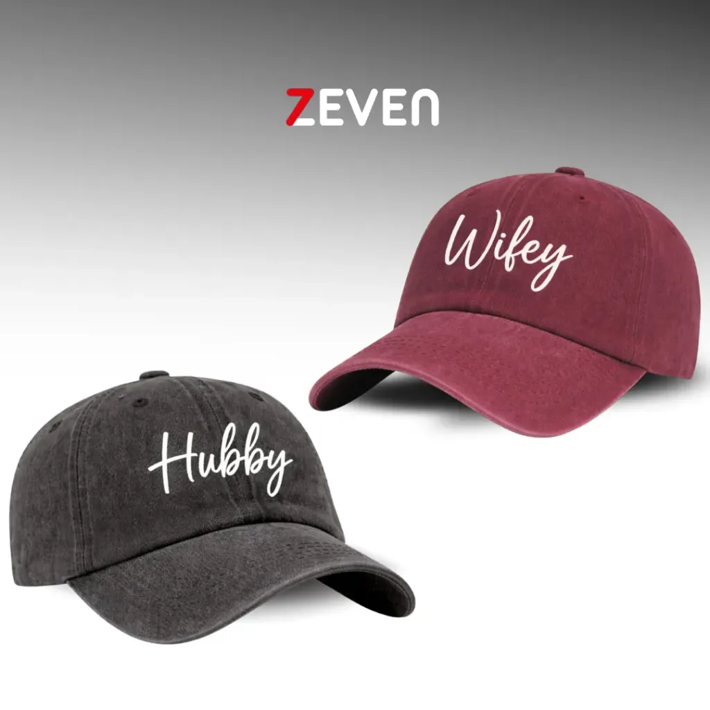 [OB078] Duo de gorras HUBBY AND WIFE