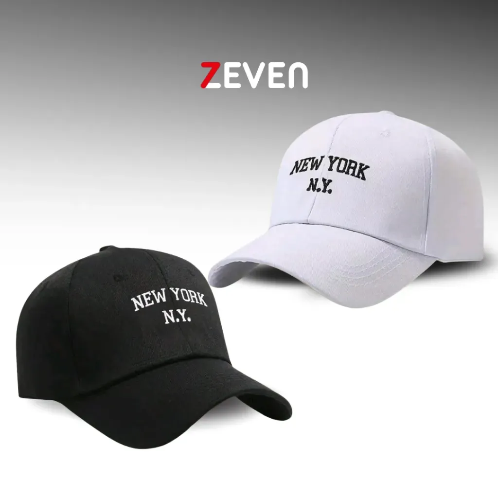 Duo de gorras blanco y negro NEW YORK