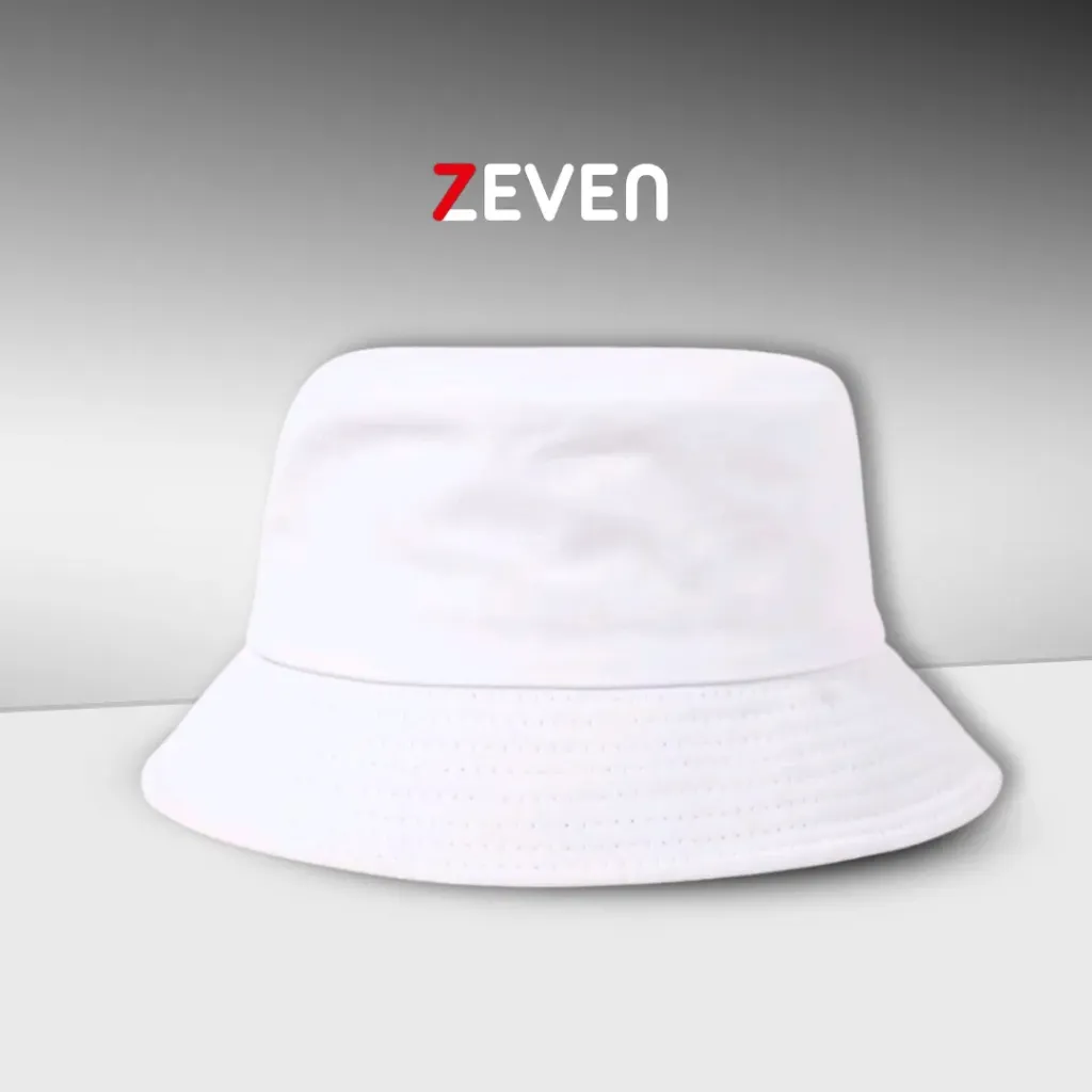 Sombrero de cubo blanco
