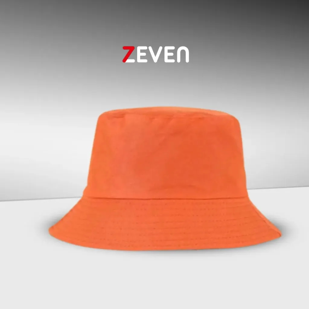 Sombrero de cubo anaranjado
