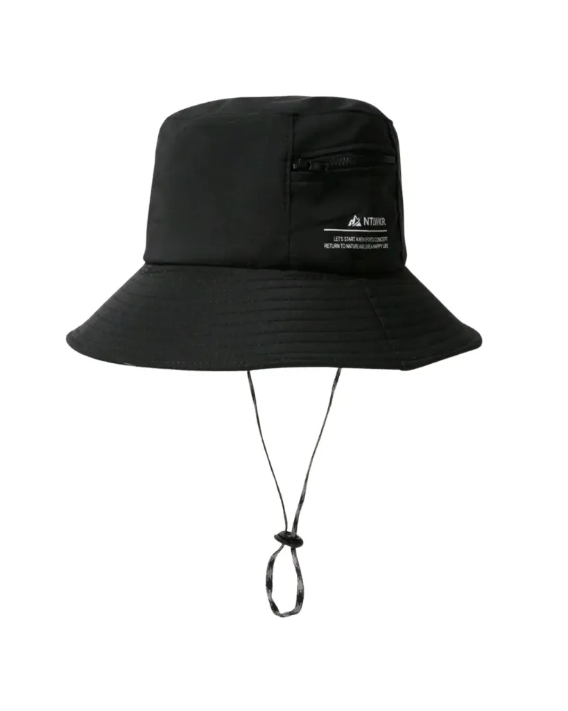 Sombrero de cubo bohemio negro