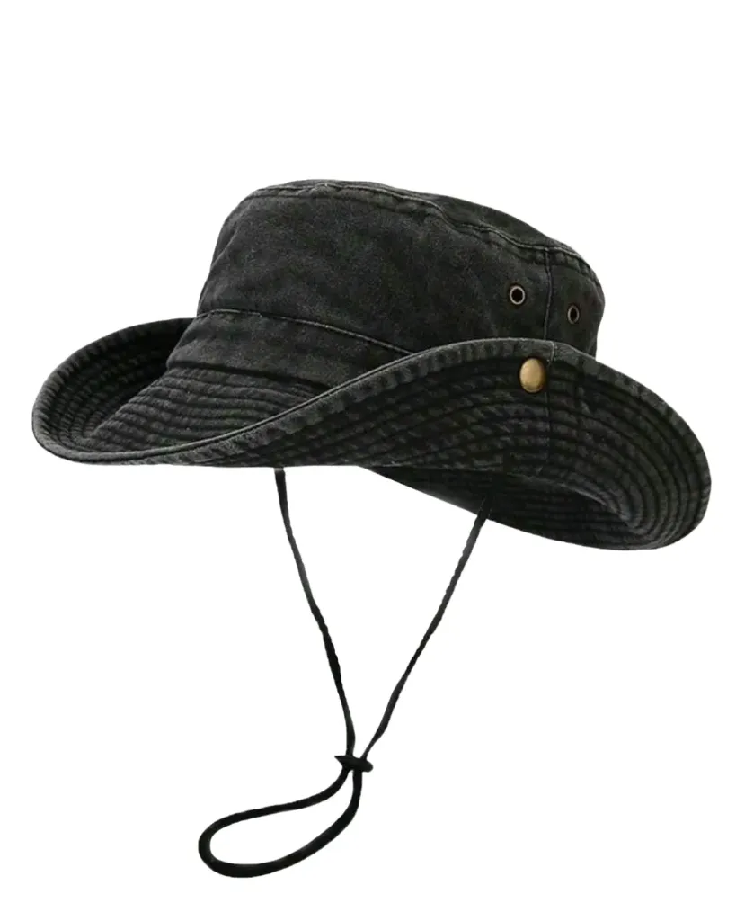 Sombrero de hombre casual negro