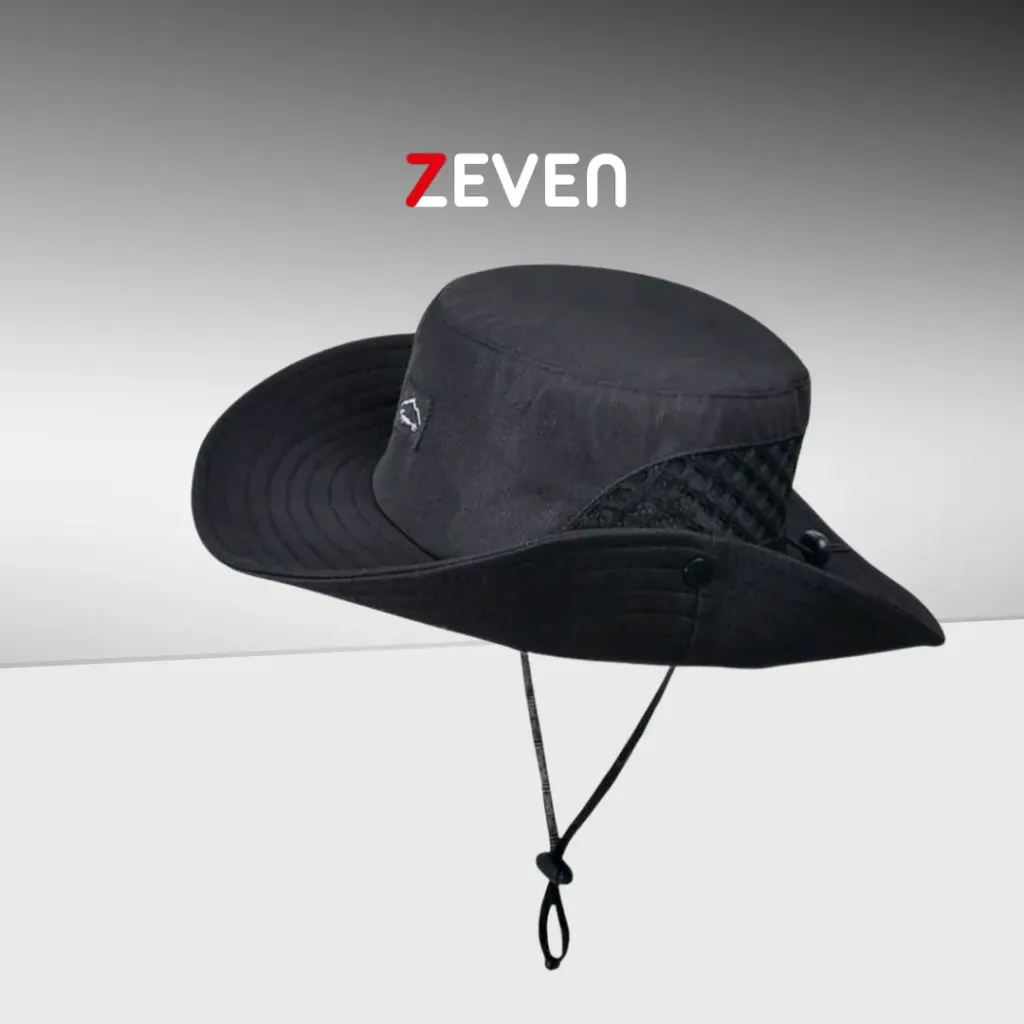 Sombrero transpirable negro para hombre