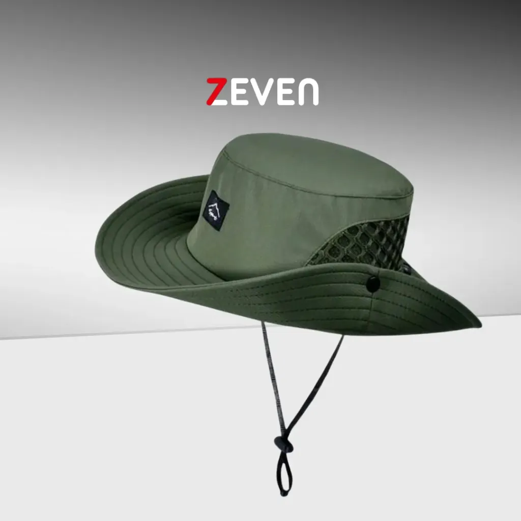 Sombrero transpirable verde para hombre