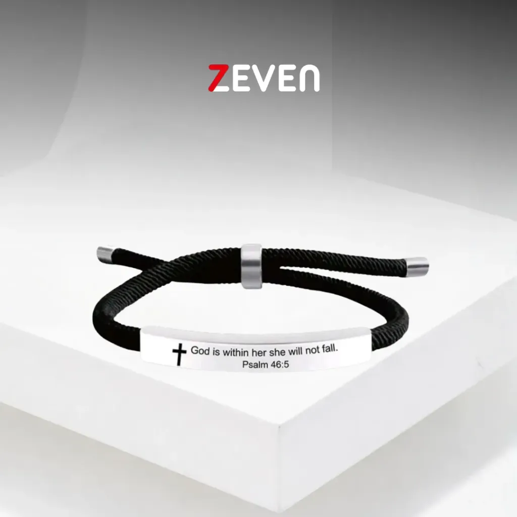 Pulsera con cita bíblica Psalm 46:5