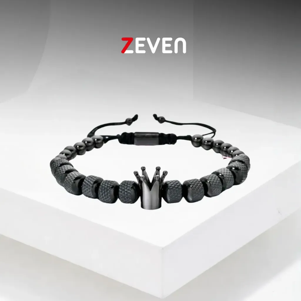 [PZ049] Pulcera negra ajustable TO MY MAN