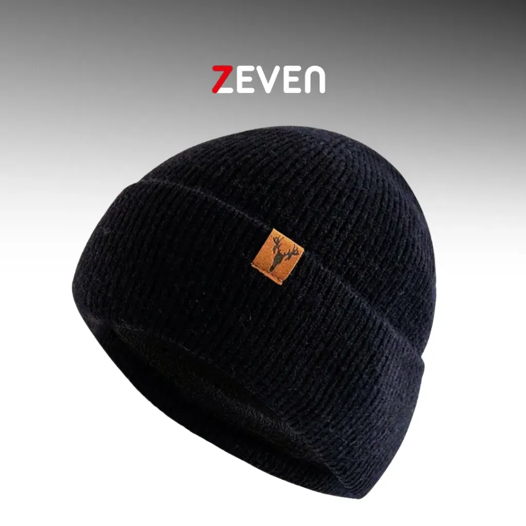 [GS277] Gorro negro premium efelpado