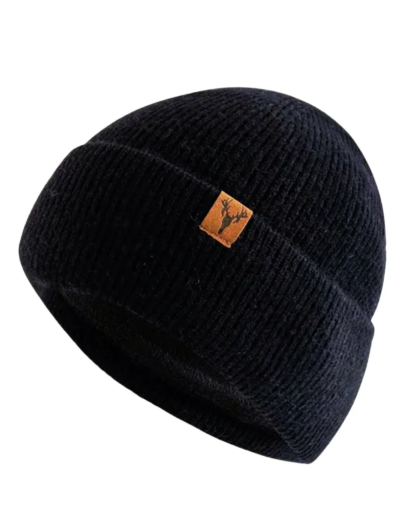 Gorro negro premium efelpado