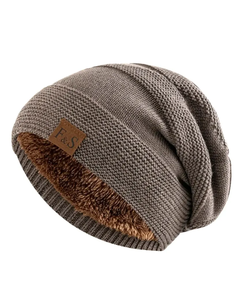 Gorro premium F & S holgado café