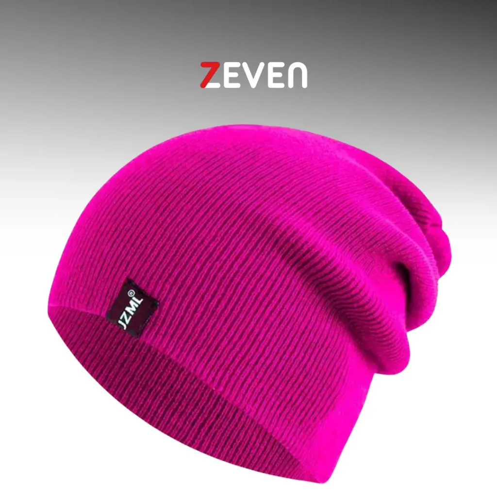 [GS267] Gorro holgado fucsia con etiqueta JZML