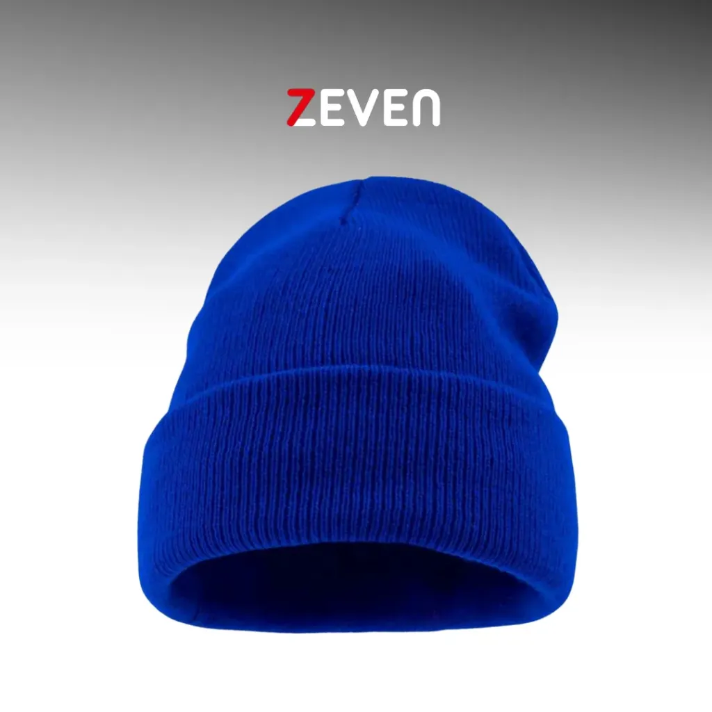 [GS232] Gorro de punto minimalista azul