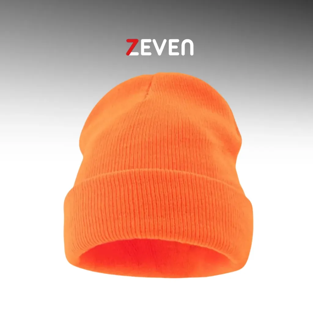 Gorro de punto minimalista naranja