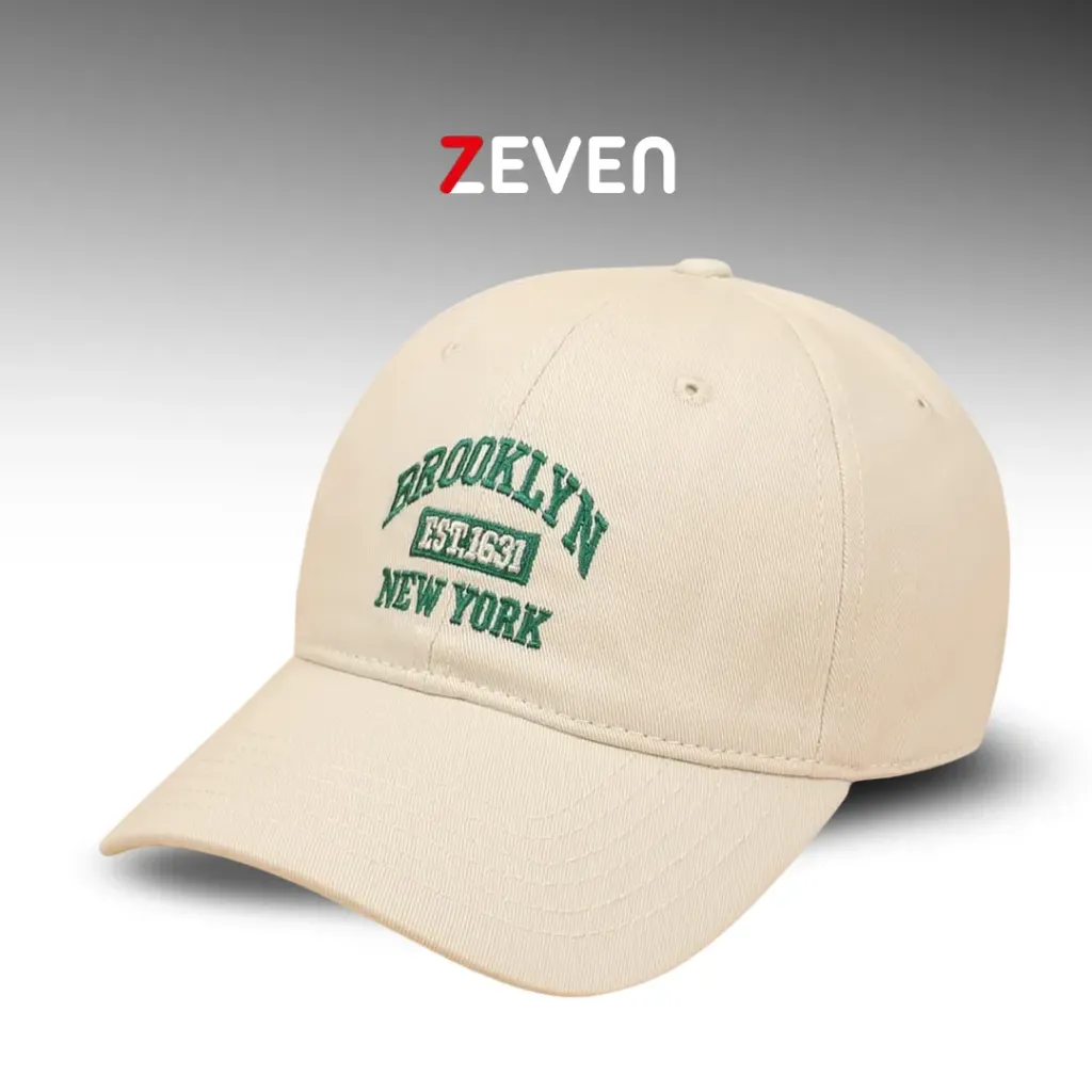 Gorra beige NEW YORK AND BROOKLYN