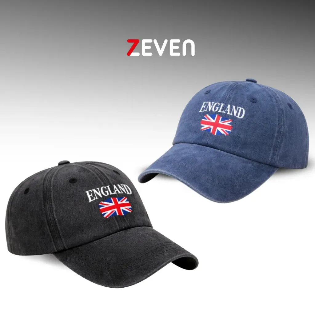 Duo de gorras azul y negro ENGLAND