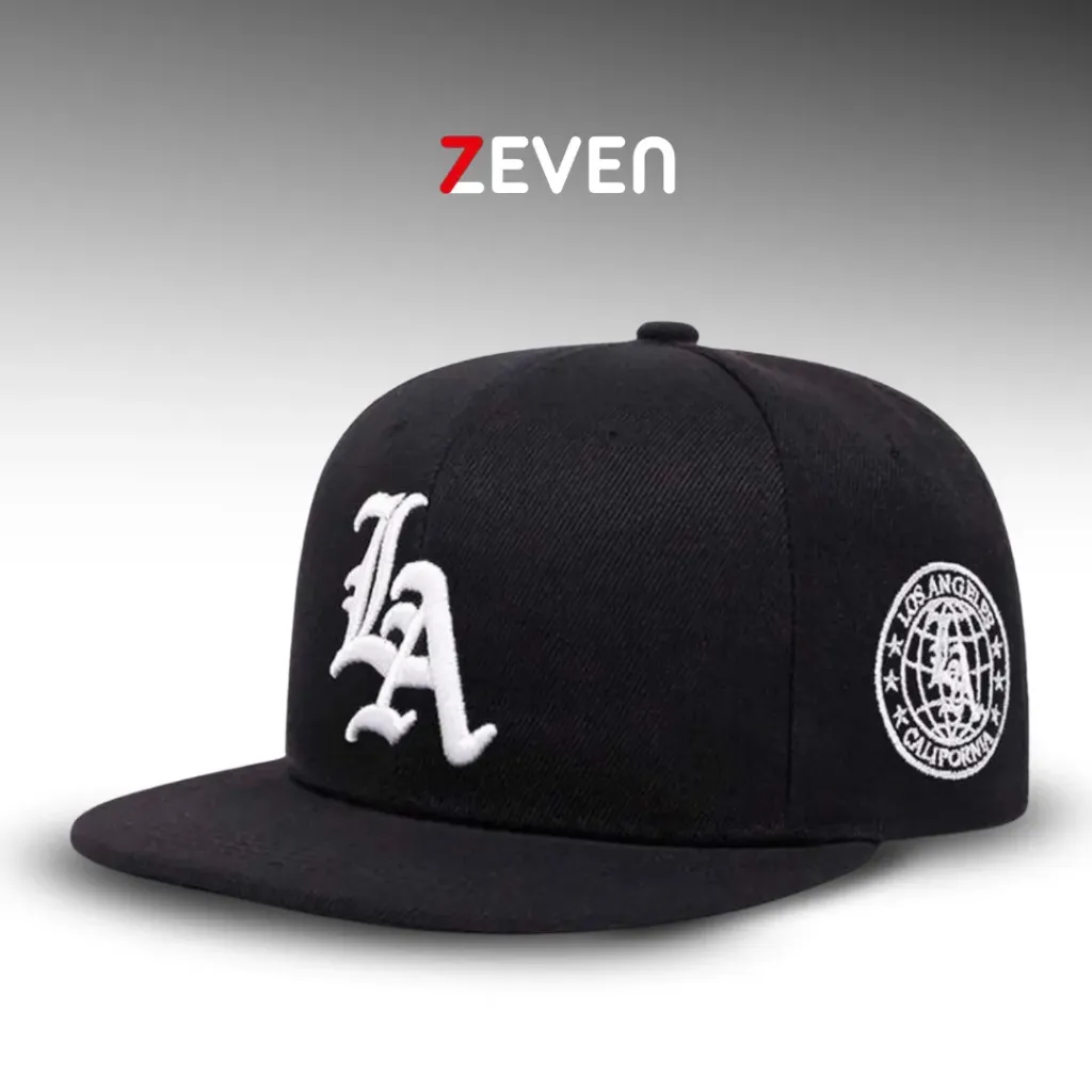 Gorra negra plana LA