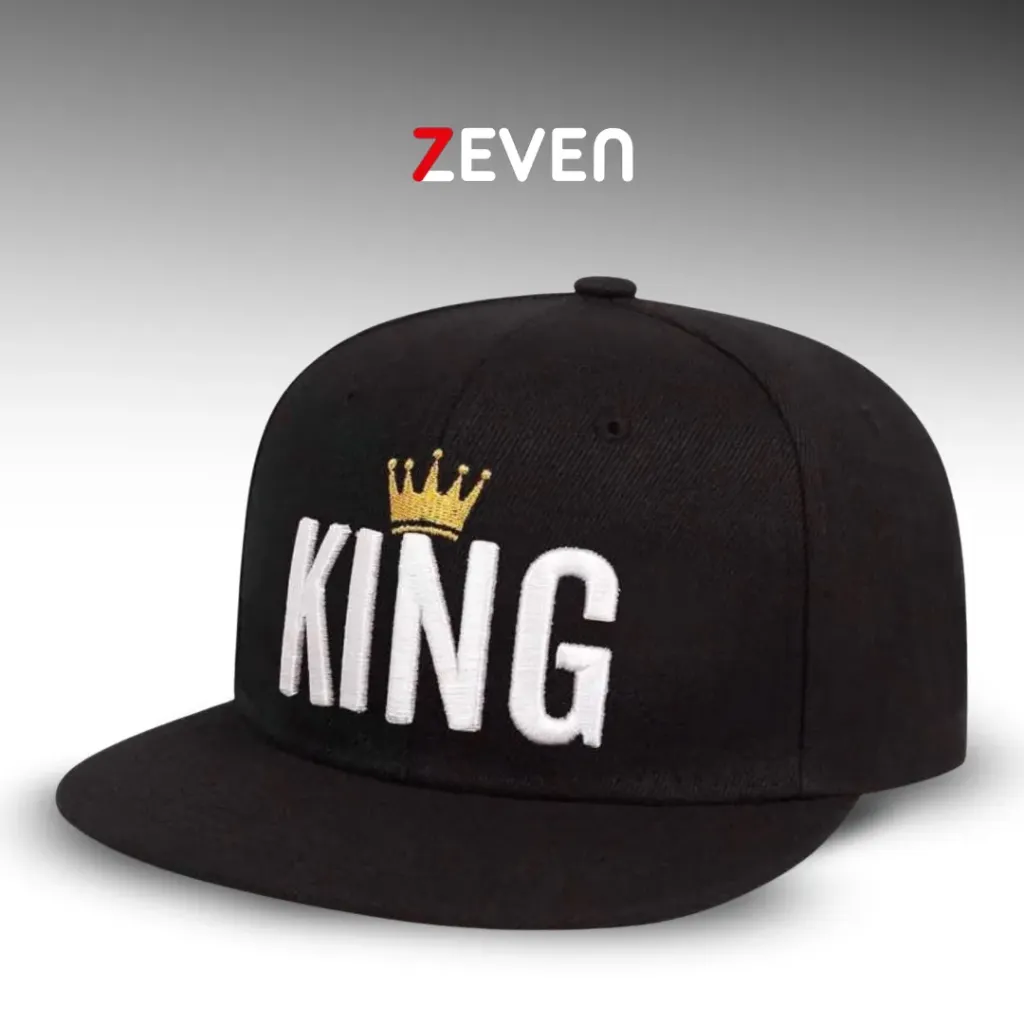 [OB119] Gorra negra plana KING