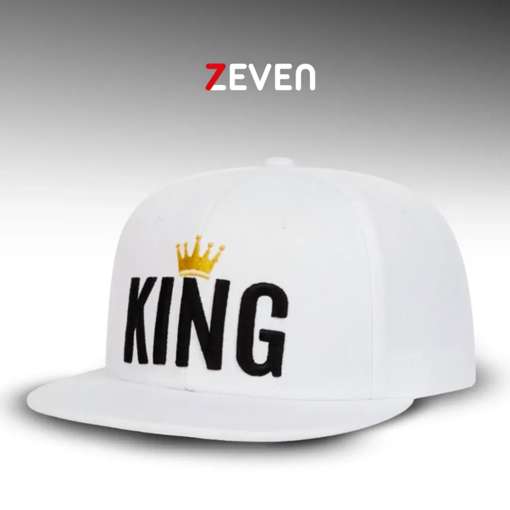[OB120] Gorra blanca plana KING