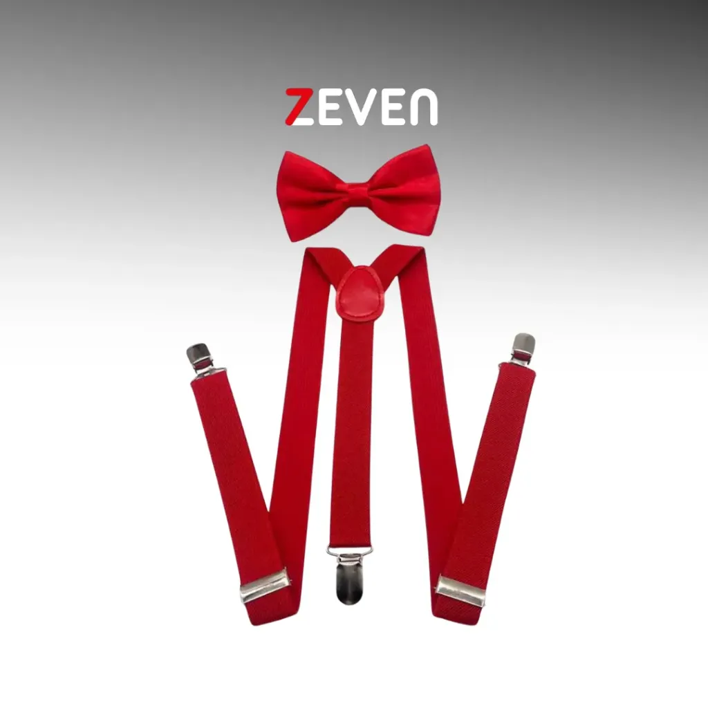 Tirante con corbatín rojo