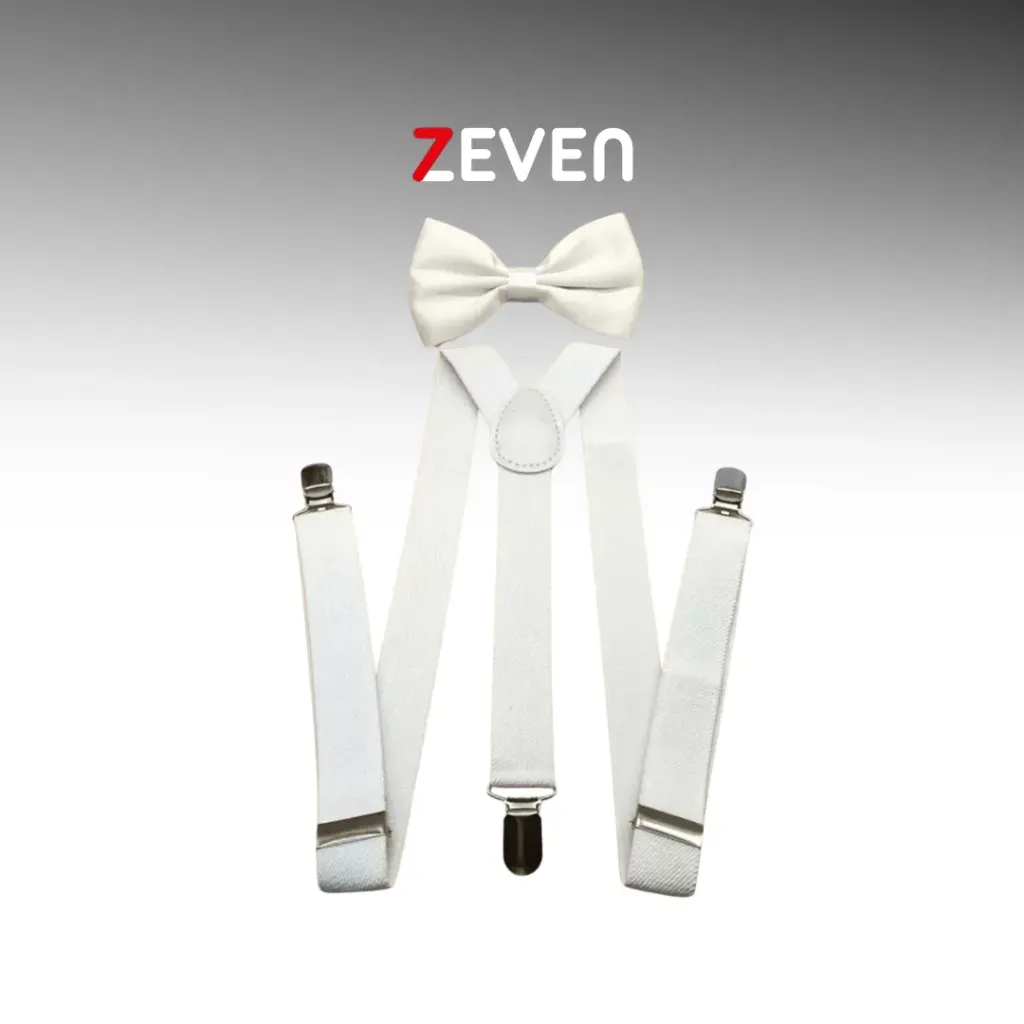 Tirante con corbatín blanco