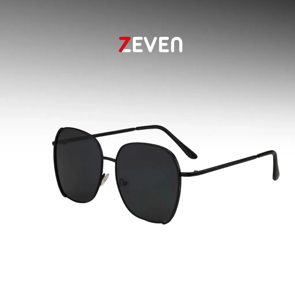 [GZ030] Gafas de sol negro de metal vintage