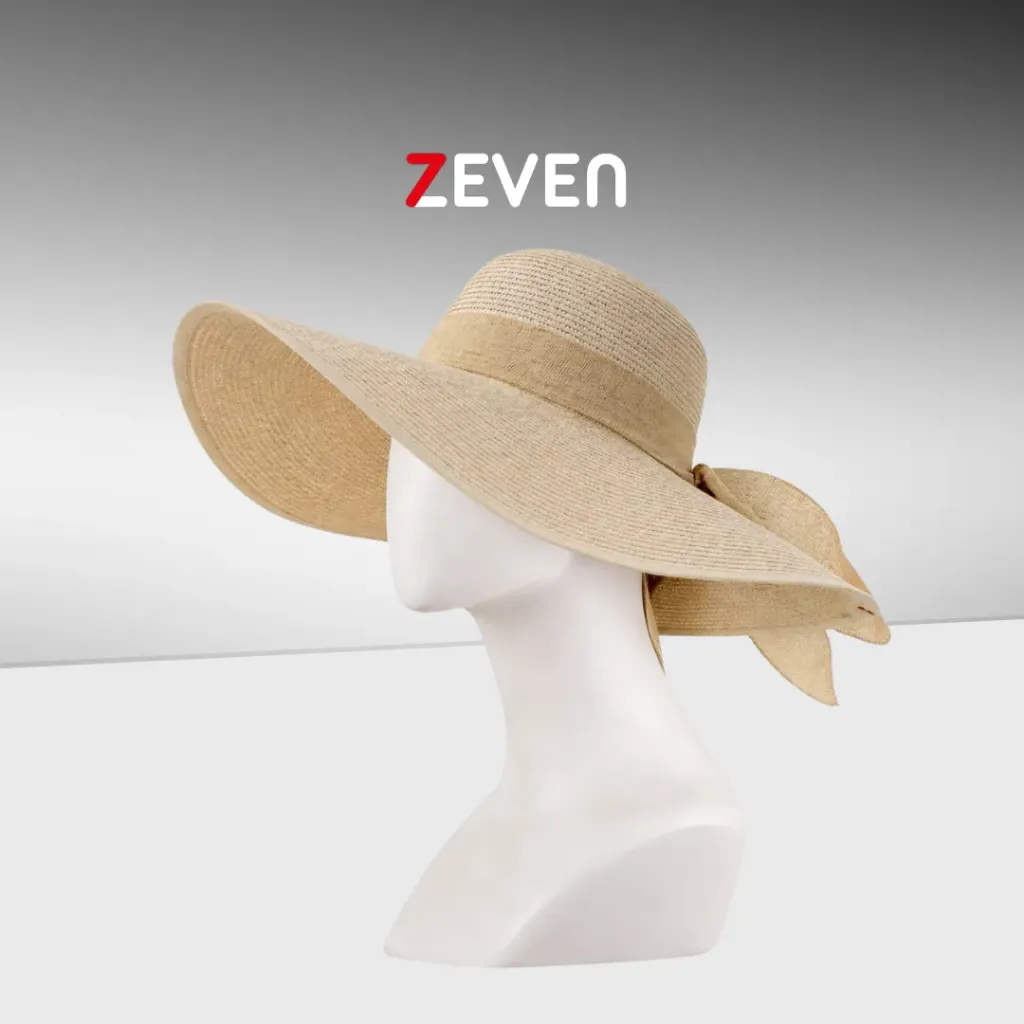Sombrero para mujer de ala ancha beige