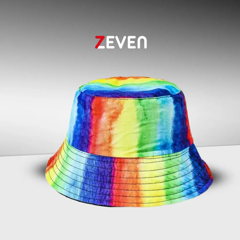 Sombrero de cubo reversible Arcoiris 
