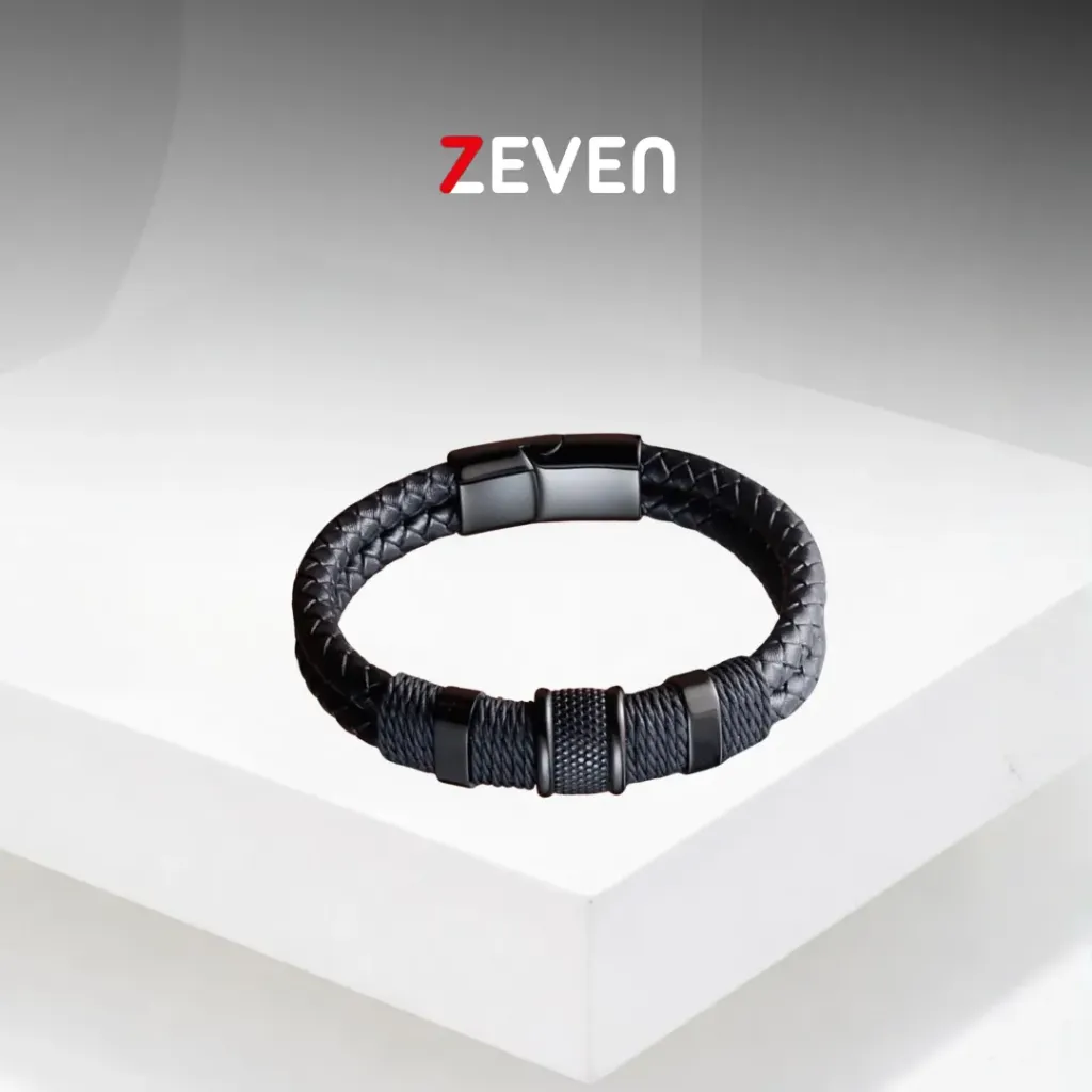 Pulsera gruesa trenzada