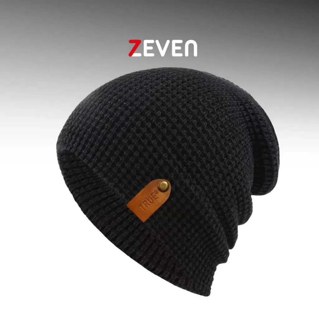 Gorro de punto negro TRUE